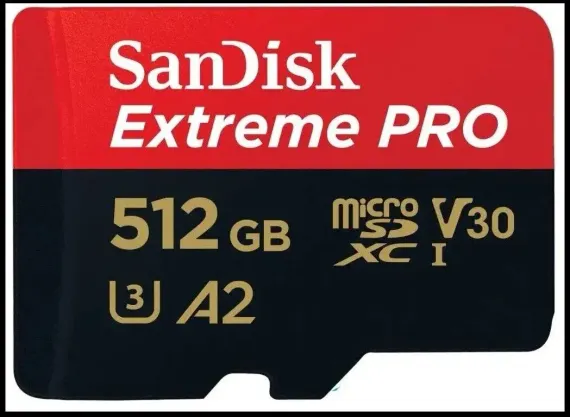 Карта памяти MicroSDXC 512GB SanDisk Extreme Pro A2 V30 UHS-I U3