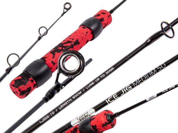Удилище телескопическое зимнее Lucky John ICE JIG Medium 50см