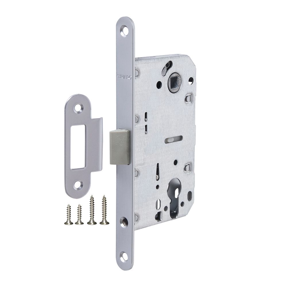 Корпус Fuaro (Фуаро) врезного замка c защёлкой PLASTP85C-50 (P85C-50) SSC сатинированный хром Корпус Fuaro (Фуаро) врезного замка c защёлкой PLASTP85C-50 (P85C-50) SSC сатинированный хром