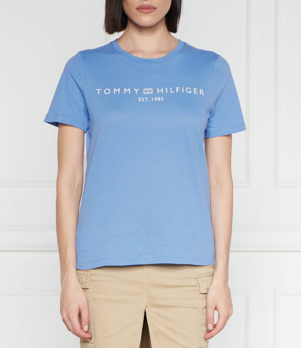 Футболка REG CORP LOGO C-NK SS Tommy Hilfiger - голубой(WW0WW40276)