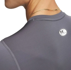 Компрессионная одежда Under Armour HeatGear Armour Comp Long Sleeve - castlerock/white