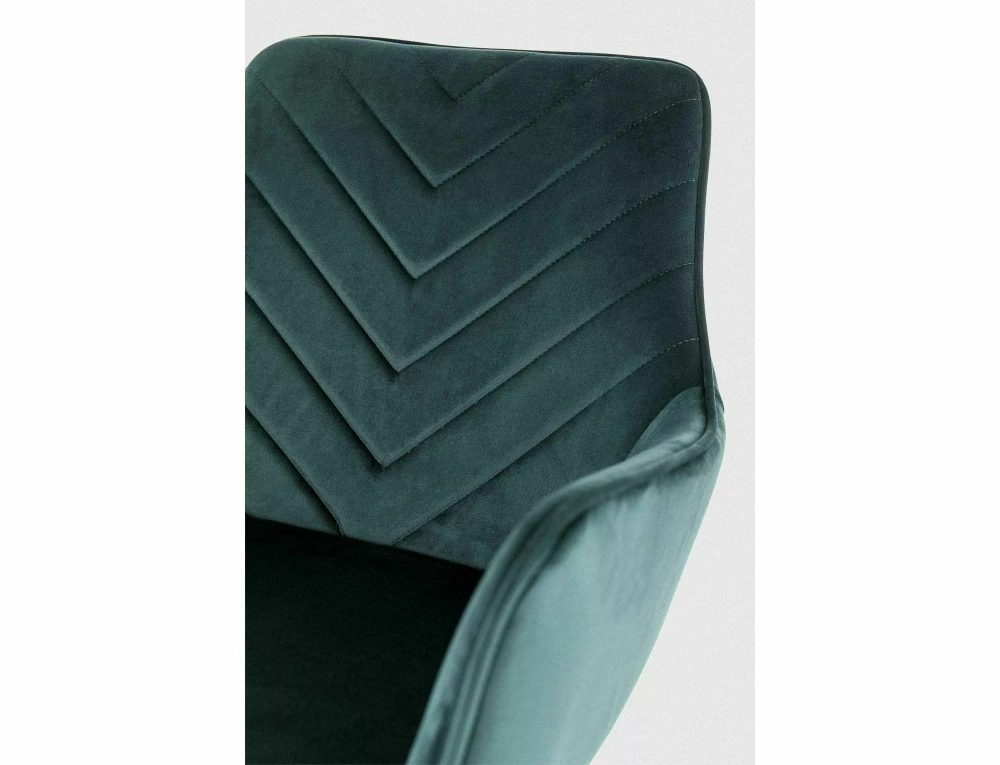 Стул SIGNAL FIG Velvet Bluvel 78 зеленый/черный