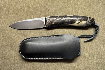 Нож Lion Steel BIG OPERA - с клинком из стали D2, рукоять Рог L/8800 MN