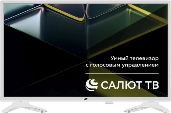 ЖК телевизор Leff 32H691T Smart Салют ТВ белый