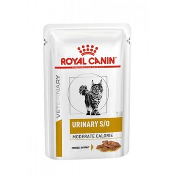 Royal Canin Urinary S/O Moderate Calorie (пауч) диета для кошек при МКБ и ожирении, соус 85 гр.