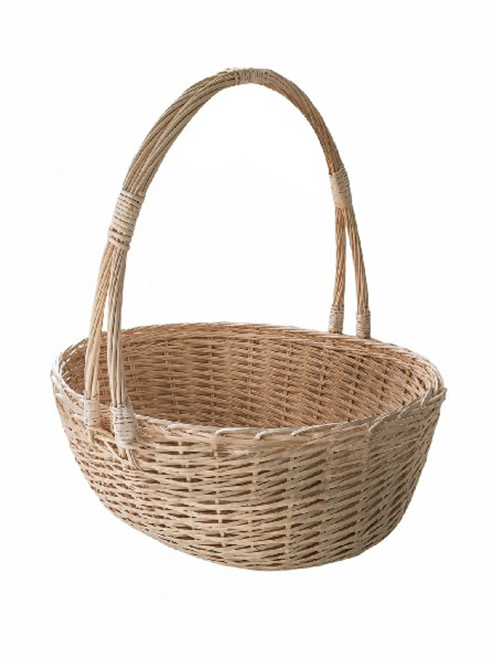 Корзина плетеная (ива) 27x21xH14/29см НАТУРАЛЬНЫЙ