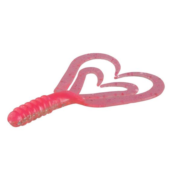 Твистер Helios Credo Four tail 2,35"/6,0 см Silver Sparkles &amp; Pink10шт. (HS-20-035)
