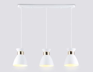 Подвесной светильник 3*E27 TR8466/3 WH/FGD белый/золото Traditional Loft Ambrella