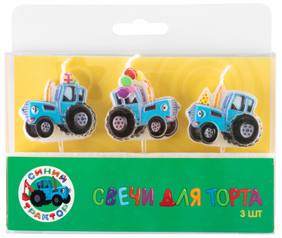 Свечи фигура,Синий трактор