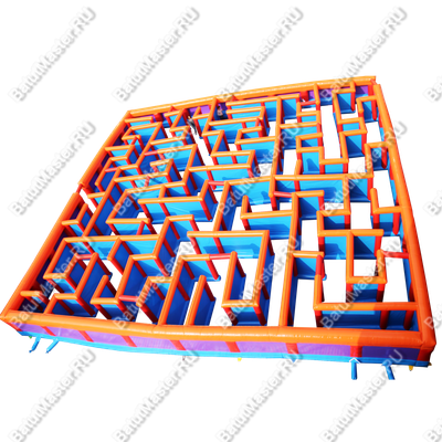 Надувной лабиринт «Иллюзия», 12×12×1,7 м