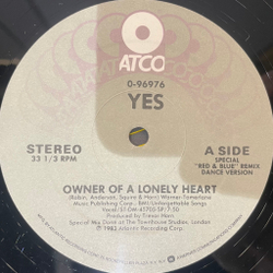Виниловая пластинка Yes ‎– Owner Of A Lonely Heart EP