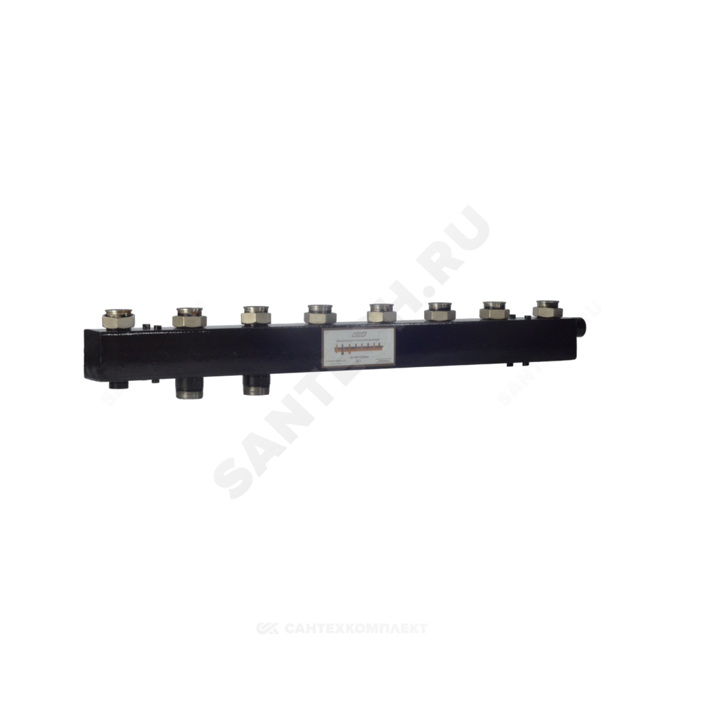 Коллектор котельной сталь до 90 кВт 1 1/2" ВР на 4 контура 1 1/2" нак/г м/о 125мм Стандарт КК-40F ASKON 40F/125/40/4