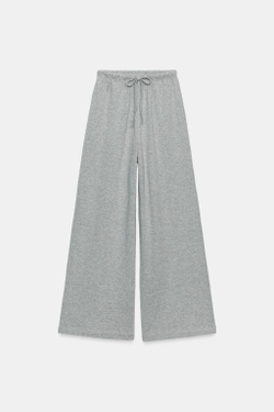 ZARA ШИРОКИЕ СВОБОДНЫЕ БРЮКИ, СЕРЫЙ