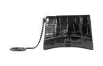 Balenciaga Hourglass Leather Hourglass Bag Card Holder Clutch Women"s Black