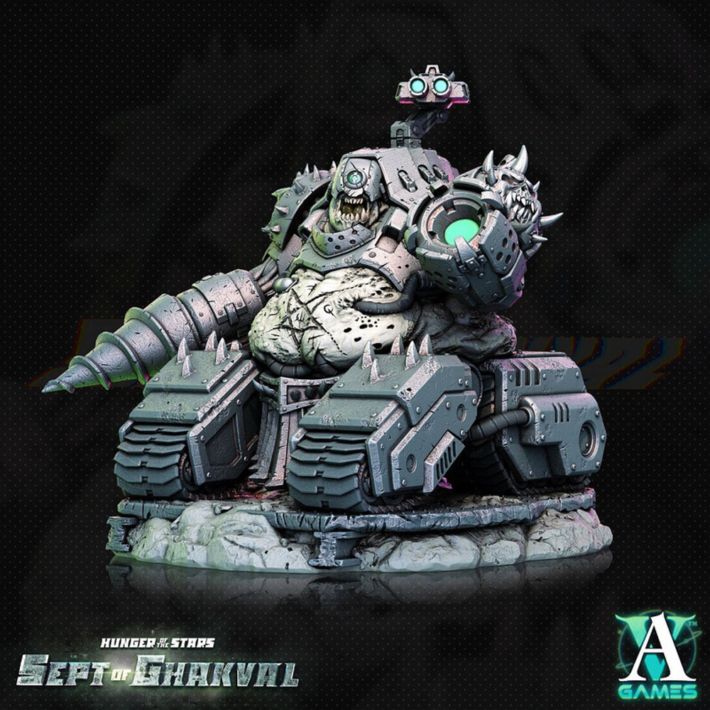 Chaos Chaos Daemons Кибер демон на гусеницах миниатюра для dnd, днд, pathfinder, фентези, Настольная игра, НРИ, Варгейм, РПГ