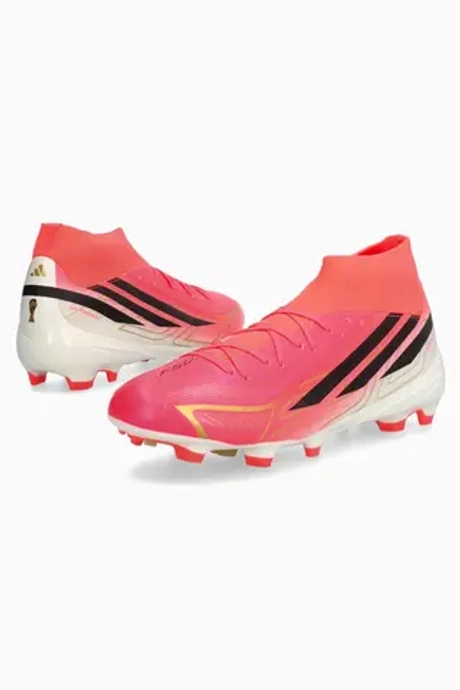 Бутсы adidas F50 League Hyperfast Mid FG - розовый
