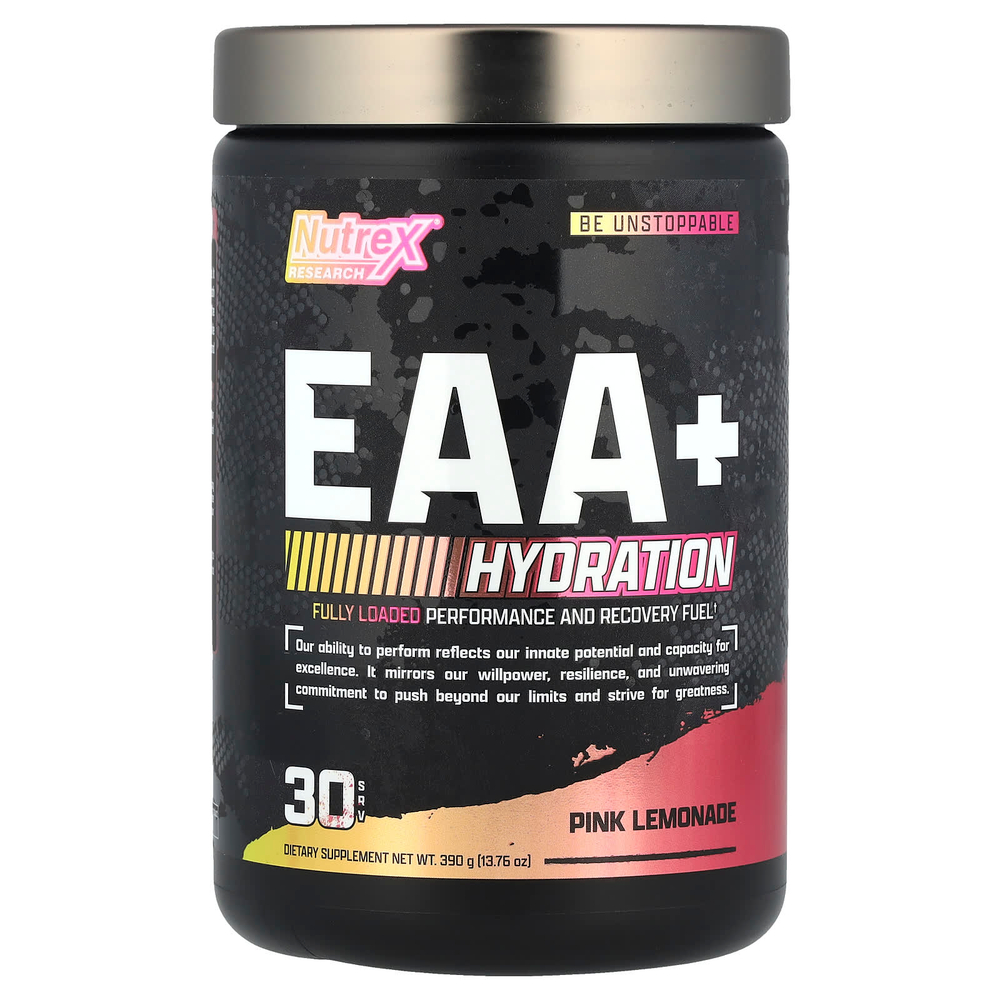 Nutrex Research, EAA + Hydration, розовый лимонад, 390 г (13,76 унции)