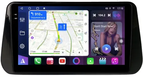 Магнитола для Hyundai Santa Fe 4 2020+ - FarCar S500-TS18 монитор 10.36" QLED на Android 14, CarPlay, 4G SIM-слот