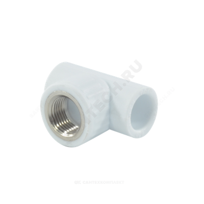 Тройник PP-R комбинированный белый Дн 25х1/2" ВР VALFEX 10127125