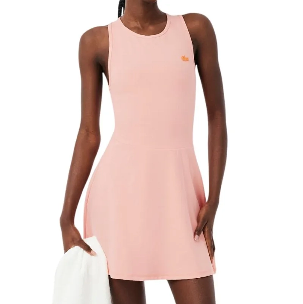 Теннисное платье Lacoste Ultra Dry Sport - rose/orange