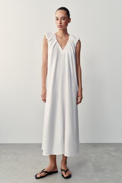 ДЛИННОЕ ЛЬНЯНОЕ ПЛАТЬЕ — ZARA