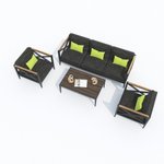 Лаунж зона Ideal Patio ВЕРИТА темно-серая - каркас карбон