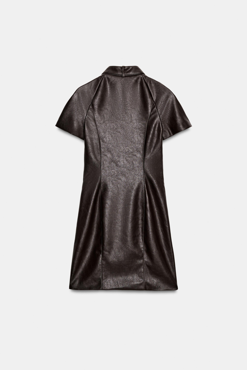 МИНИ-ПЛАТЬЕ ИЗ ИСКУССТВЕННОЙ КОЖИ С ПРЯЖКОЙ — ZARA