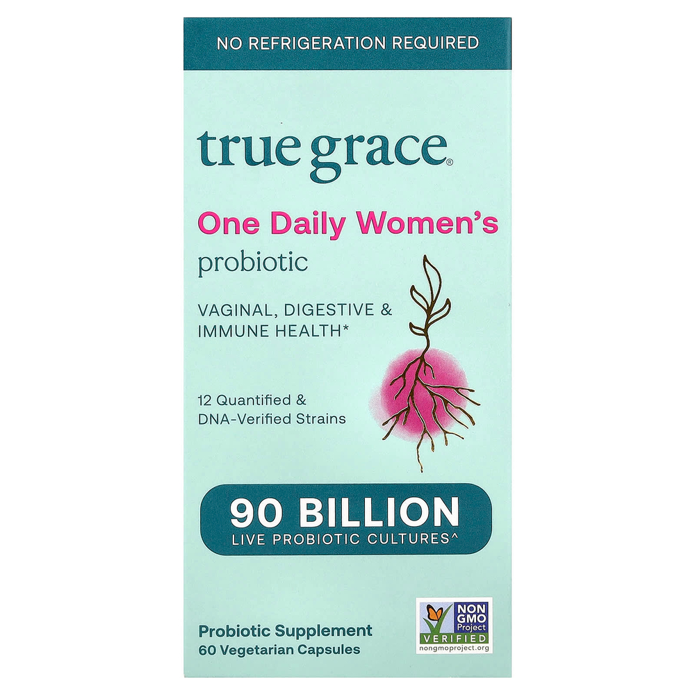 True Grace, One Daily Women's Probiotic, 90 Billion, 60 Vegetarian Capsules