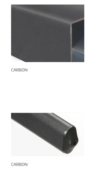 Зонт для кафе профессиональный Astro Carbon, 290х290 см, графит, слоновая кость