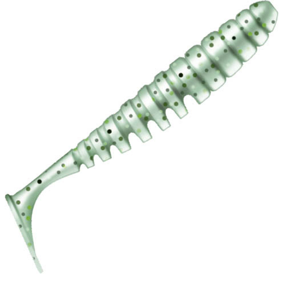 Приманка ZUB-SHAD  75мм(3")-6шт, (цвет 505) зеленый с блестками