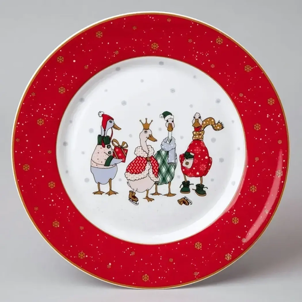 Тарелка обеденная «Family christmas» 25см