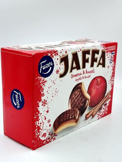 Печенье с мармеладом Fazer Jaffa яблоко-корицав шоколаде 300 г (из Финляндии)