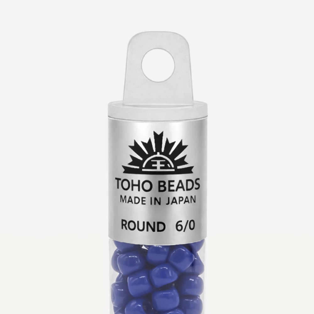 Японский бисер TOHO Round 6/0 (№48), непрозрачный глянцевый