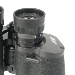 Бинокль Veber Classic БПШЦ 8x40 VL черный, кожа - вид на окулярные линзы крупным планом