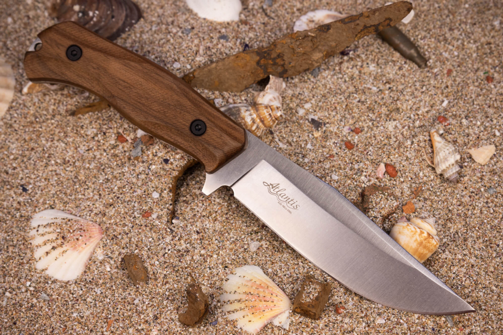 Туристический нож Atlantis AUS-10Co StoneWash