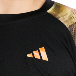 Мужское теннисное поло adidas Melbourne HEAT.RDY Long-Sleeve Top Long Sleeve Men - Black, Multicoloured