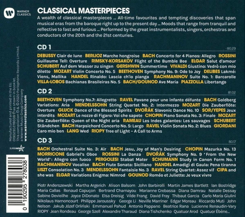 Сборник / Classical Masterpieces (3CD)