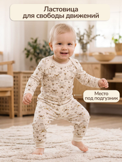 Штанишки DuetKids для новорожденных набор ползунков Тедди