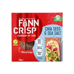 Хлебцы Finn Crisp Ржаные тонкие Chia & Sea Salt с семенами чиа и морской соли 195 г (Финляндия)