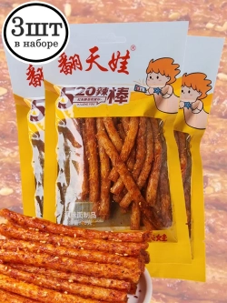 Латяо острые палочки с кунжутом 70 г * 3 шт