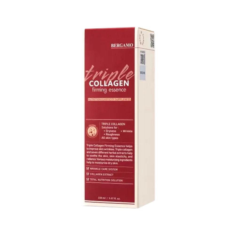 Bergamo Triple Collagen Firming Essence 150 ml,Укрепляющая эссенция с тройным коллагеном 150 мл