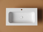 Раковина накладная Ceramicanova Грация (Grace) прямоугольная, с отверстием под смеситель, 810x457x137 мм, цвет белый матовый, CN7012MW
