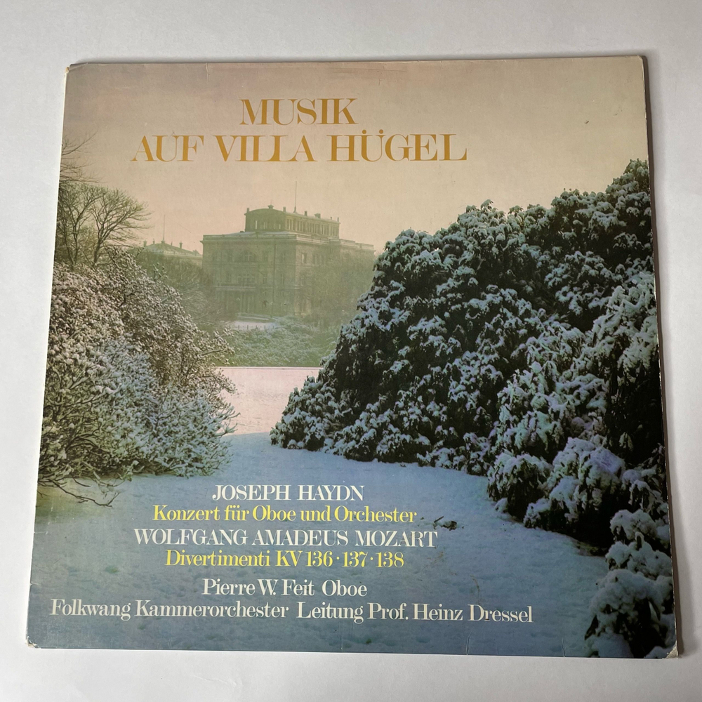 Винтажная виниловая пластинка J. Haydn Гайдн, W. A. Mozart Моцарт, Musik Auf Villa Hugel (Германия 1973)