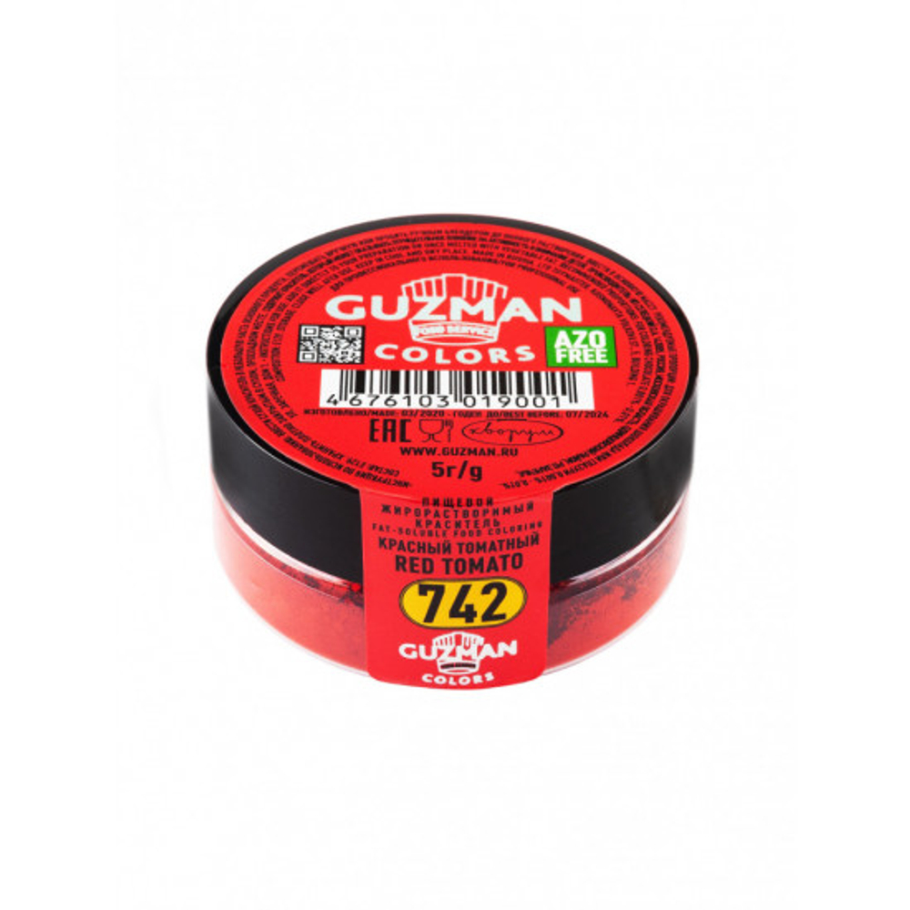 742 Красный томатный - жирорастворимый краситель GUZMAN - 5г
