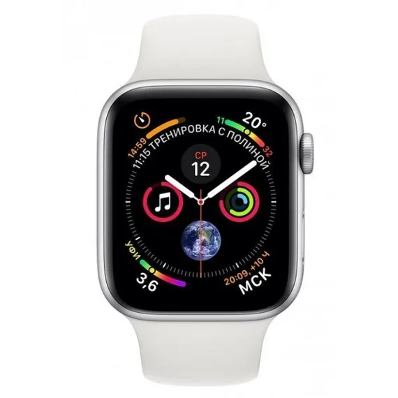 Apple Watch Series 4 Aluminium 44мм, сильвер