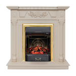 Каминокомплект Real Flame Dacota WT с очагом Majestic Lux Brass