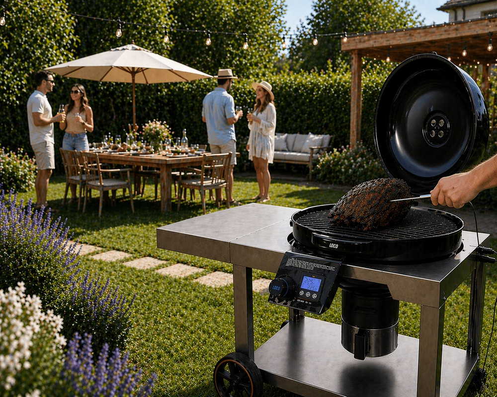 Угольный гриль Loco Cookers со столом 2023060125