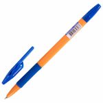 Ручка шариковая с грипом BRAUBERG "ULTRA GT ORANGE", 1шт, СИНЯЯ, корпус оранжевый, линия 0,35 мм, 144052