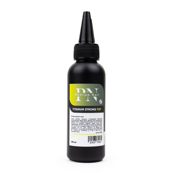 Patrisa Nail, Топ-гель без липкого слоя Titanium Strong Тоp 100 мл