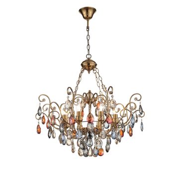 Подвесная люстра 8*E14 SL421.303.08 бронза/мульти Vianeta ST-Luce
